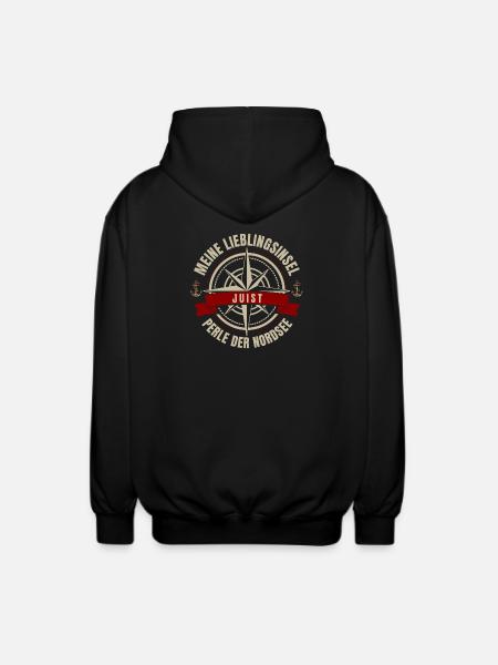 Meine Lieblingsinsel - Juist - Unisex Kapuzenjacke - Schwarz