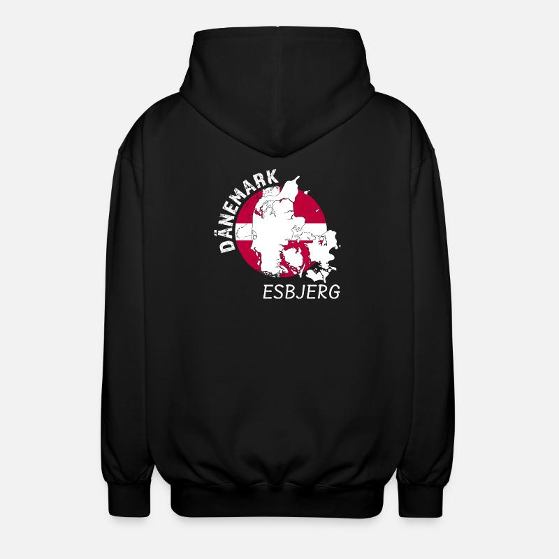Esbjerg - Unisex Kapuzenjacke - Schwarz