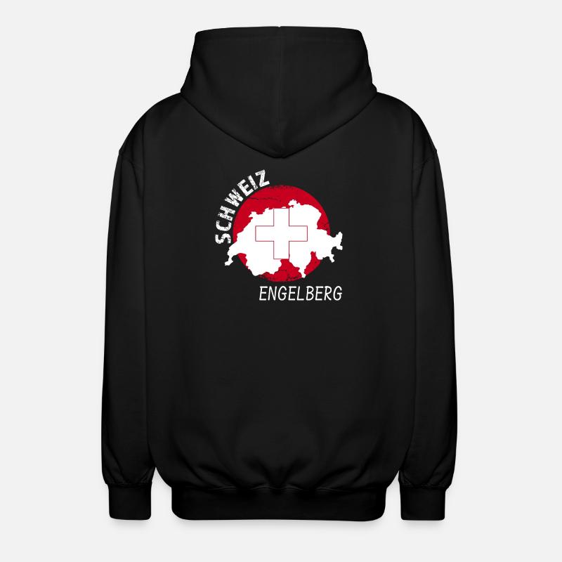 Engelberg - Unisex Kapuzenjacke - Schwarz