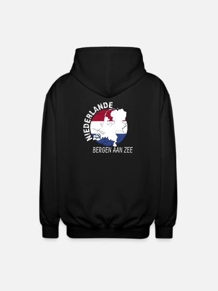 Bergen Aan Zee - Unisex Hooded Jacket - black