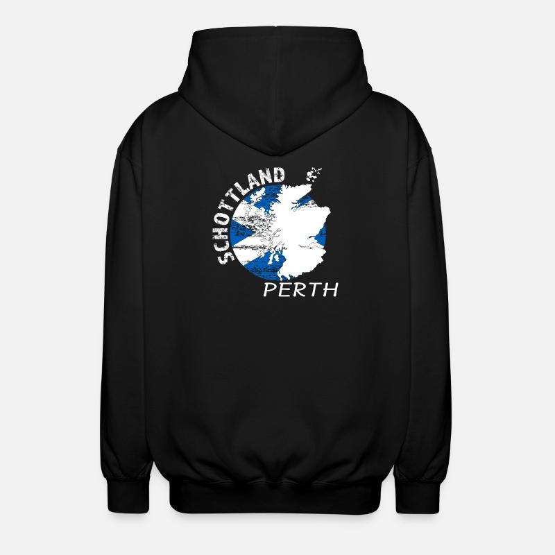 Perth - Unisex Kapuzenjacke - Schwarz