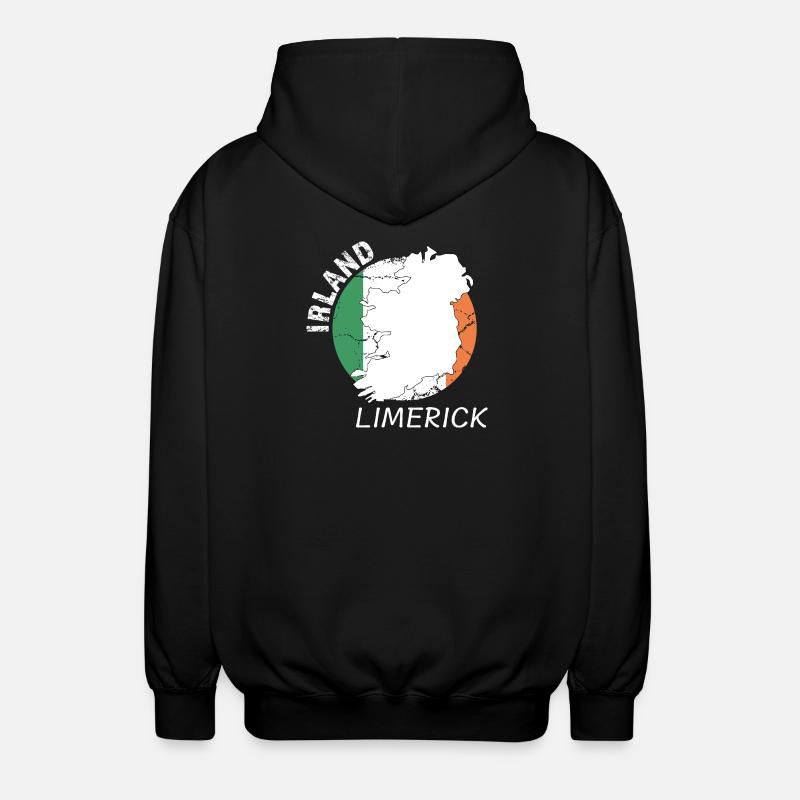 limerick - Unisex Hooded Jacket - black