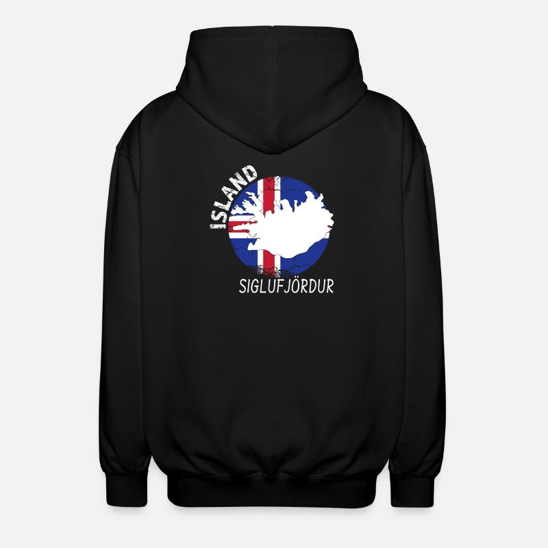 Siglufjördur - Unisex Hooded Jacket - black
