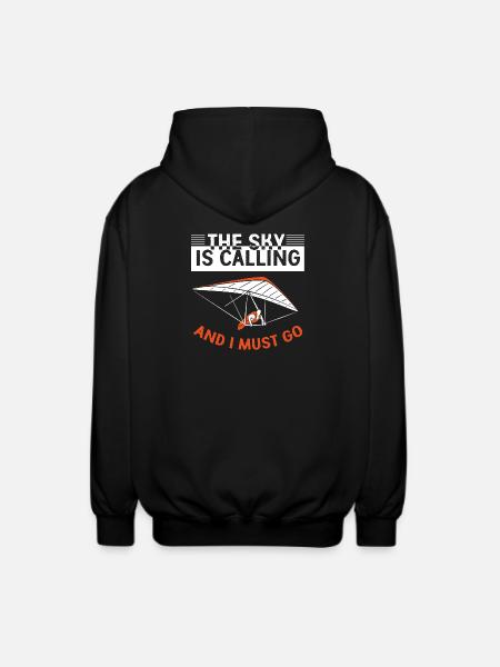 Paragliding Paragliding Paraglider Paraglider - Unisex Hooded Jacket - black