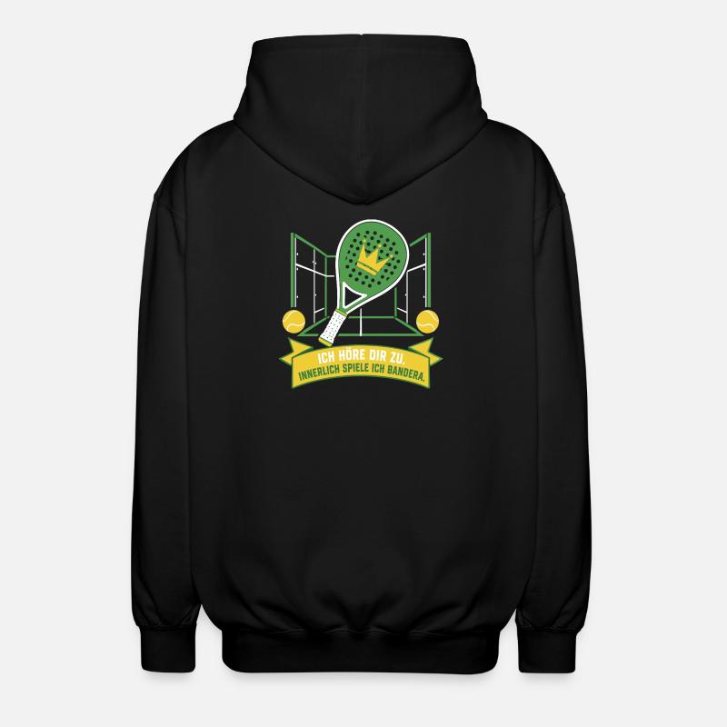 Innerlich immer Bandera — Padel 2026 - Unisex Kapuzenjacke - Schwarz