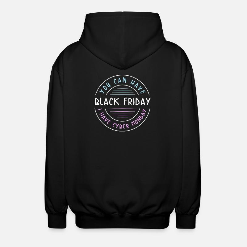 Kaufrausch Cyber Monday - Unisex Kapuzenjacke - Schwarz