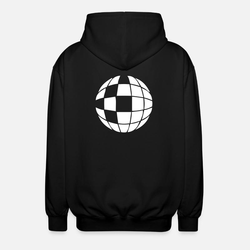 Diskokugel Disko Kugel - Unisex Kapuzenjacke - Schwarz