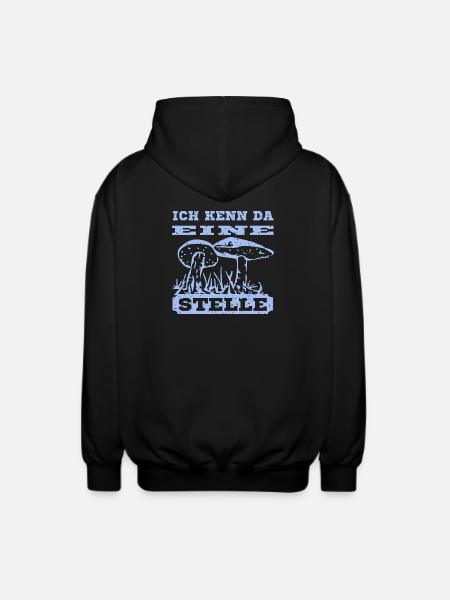 Pilz Design mit Spruch - Unisex Kapuzenjacke - Schwarz