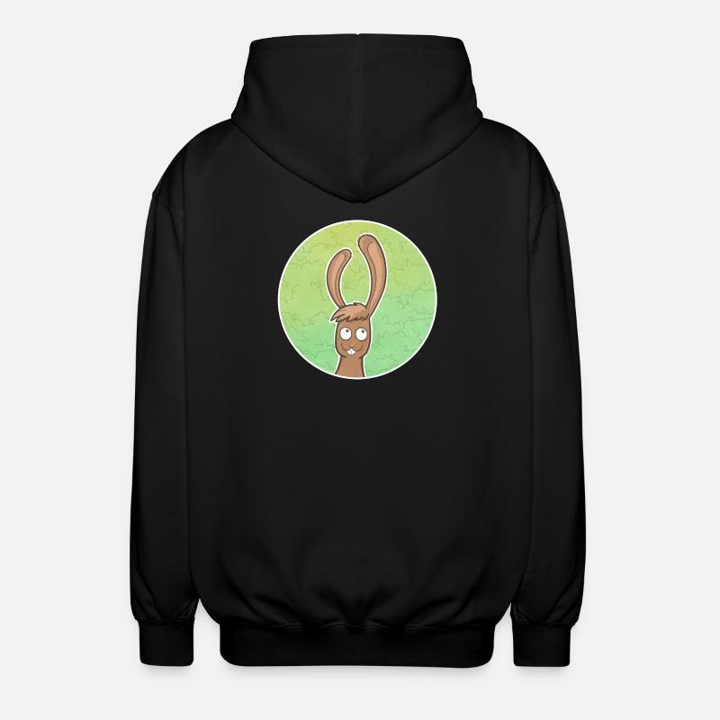 Lapin - Veste à capuche unisexe - noir