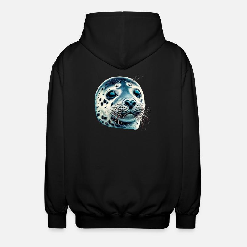 Phoque - Veste à capuche unisexe - noir