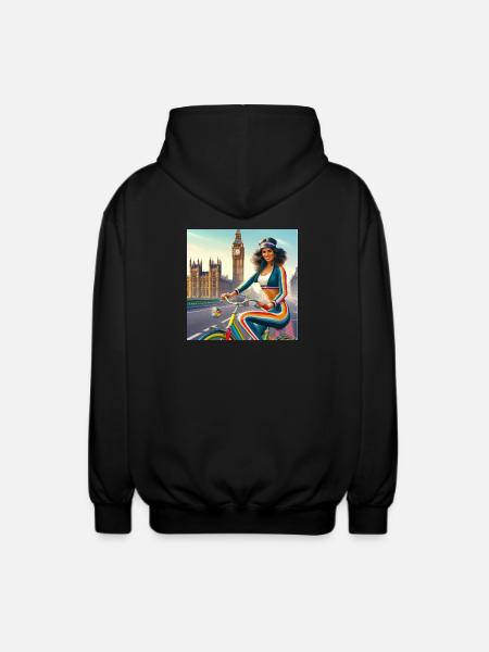 Rainbow Ride London Vibe - Veste à capuche unisexe - noir