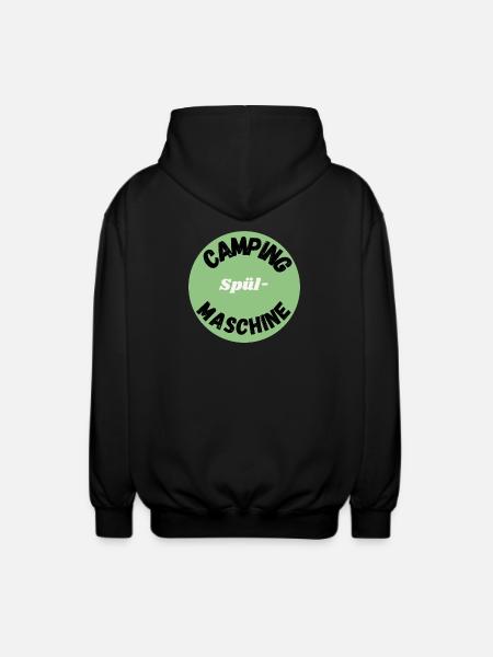Camping spülmaschine - Unisex Kapuzenjacke - Schwarz