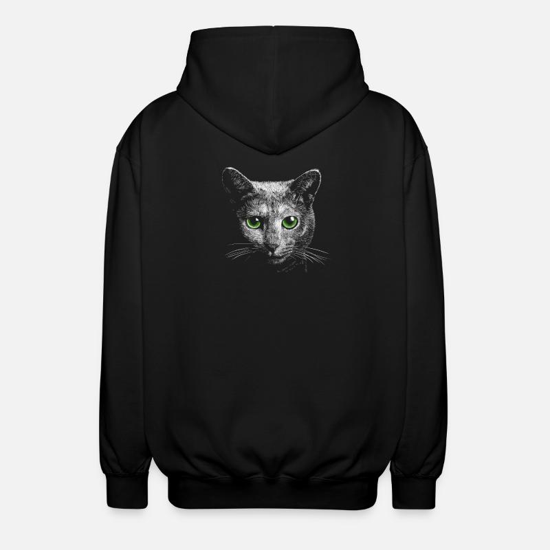 Chat - Veste à capuche unisexe - noir