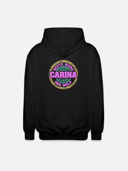 Gift for Carina - Unisex Hooded Jacket - black