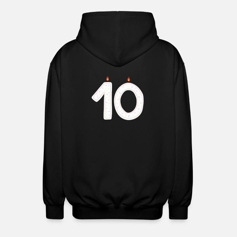 célébration 10e anniversaire Sprinkles Design - Veste à capuche unisexe - noir