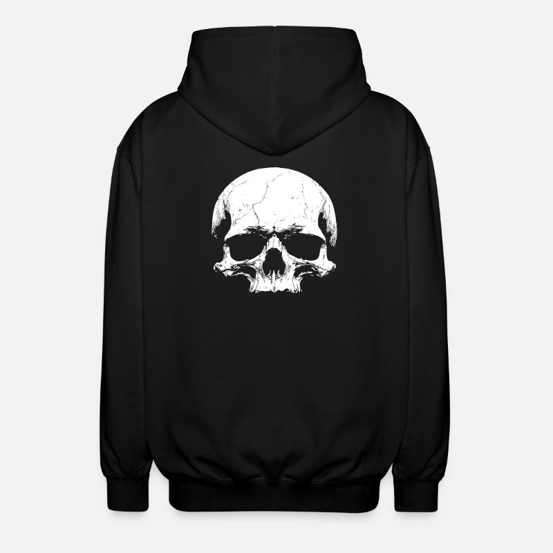 Totenschädel - Unisex Kapuzenjacke - Schwarz