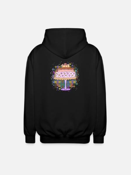 Cake - Unisex Hooded Jacket - black