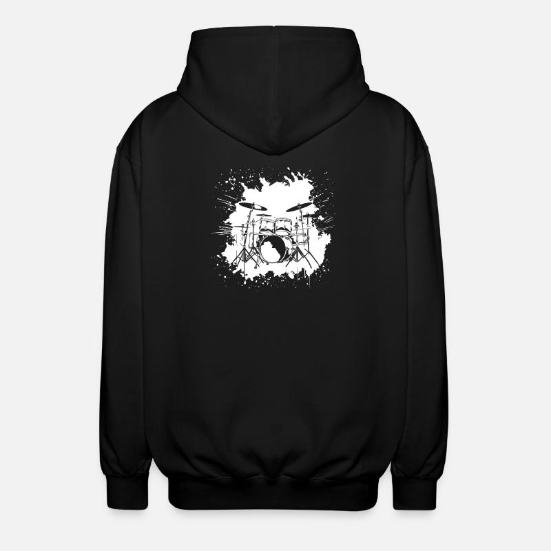percussion - Veste à capuche unisexe - noir