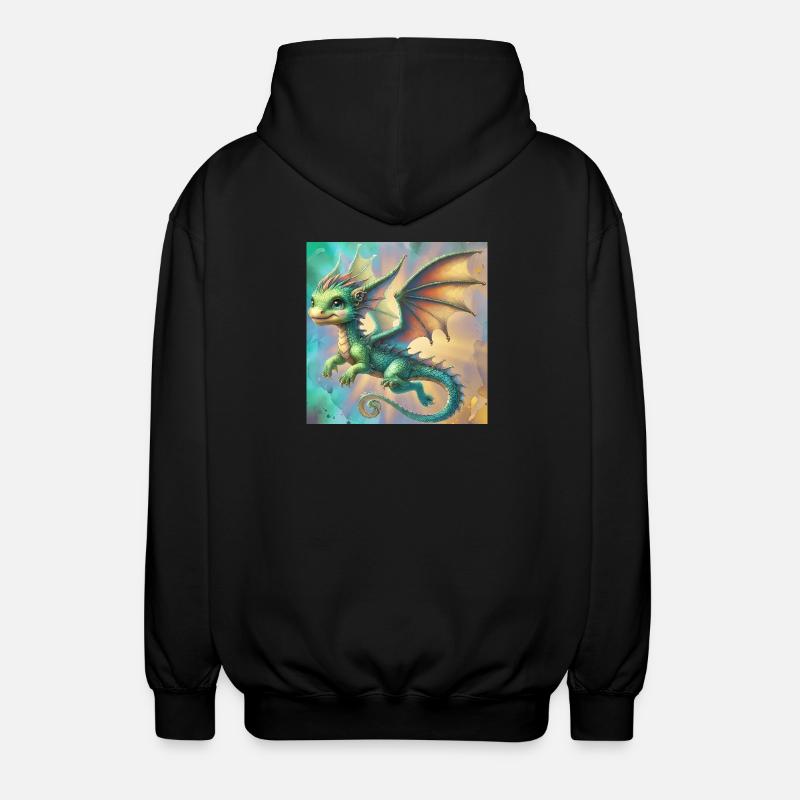 dragon - Veste à capuche unisexe - noir