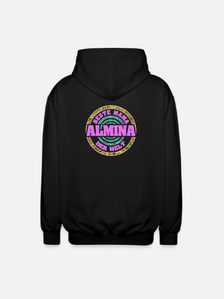 Beste Mama der Welt Allmina - Unisex Kapuzenjacke - Schwarz