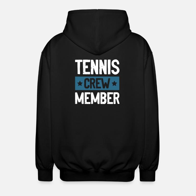 Tennis Crew - Unisex Hooded Jacket - black
