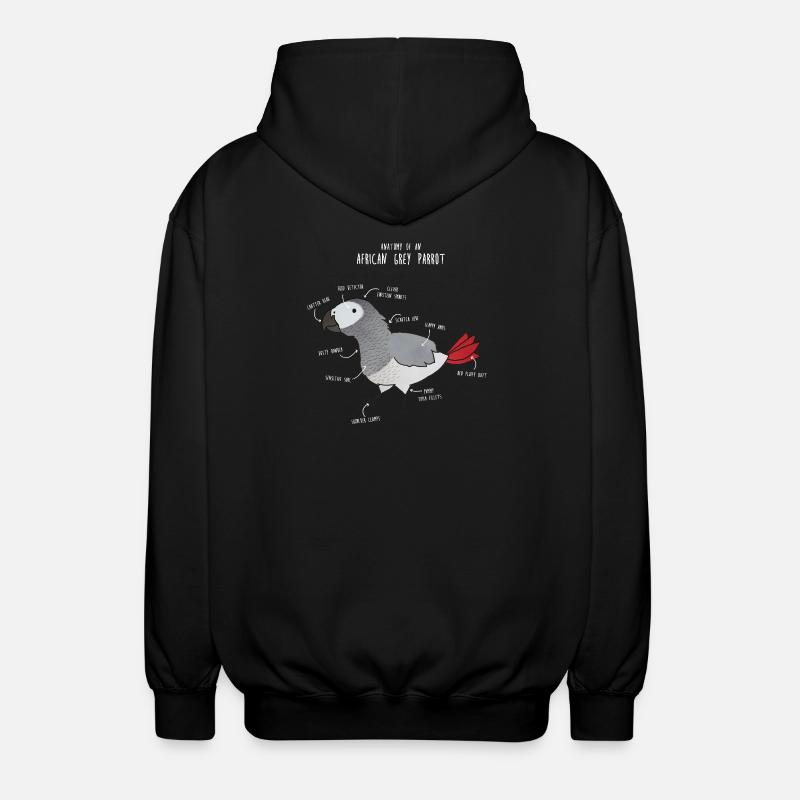 Anatomie du python royal - Veste à capuche unisexe - noir