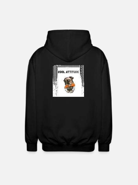 Dog - Unisex Hooded Jacket - black