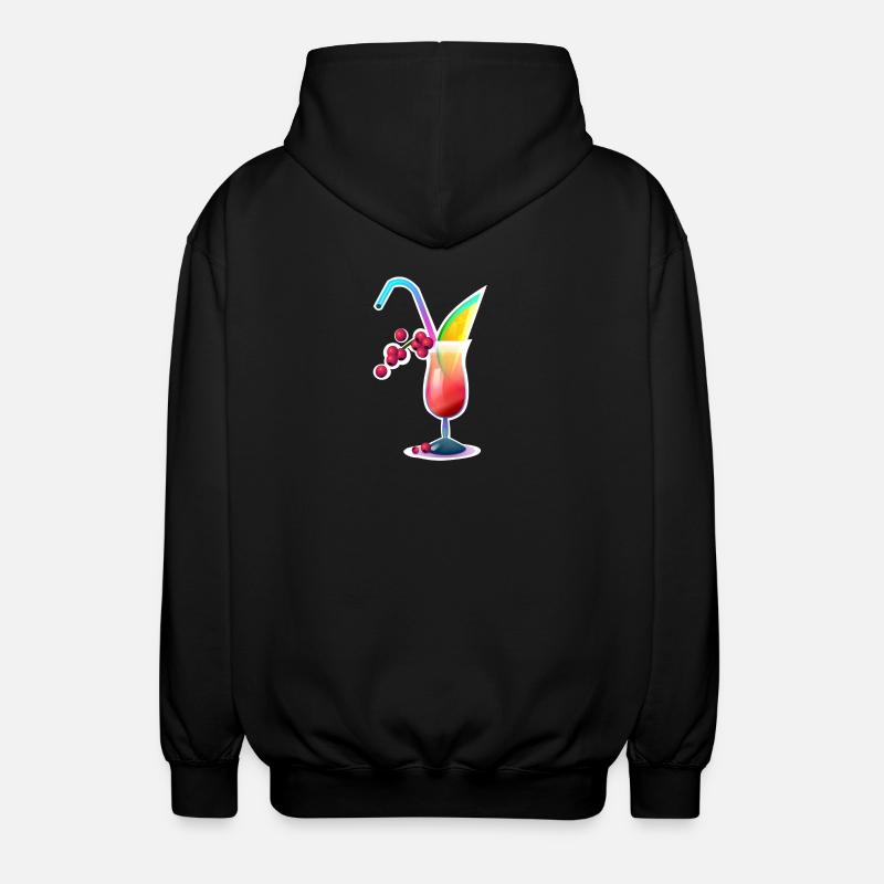 Tropischer Farbcocktail - Unisex Kapuzenjacke - Schwarz