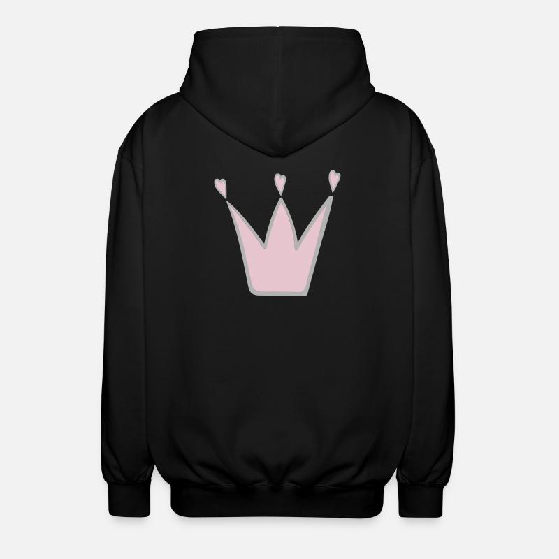 Crown - Unisex Hooded Jacket - black
