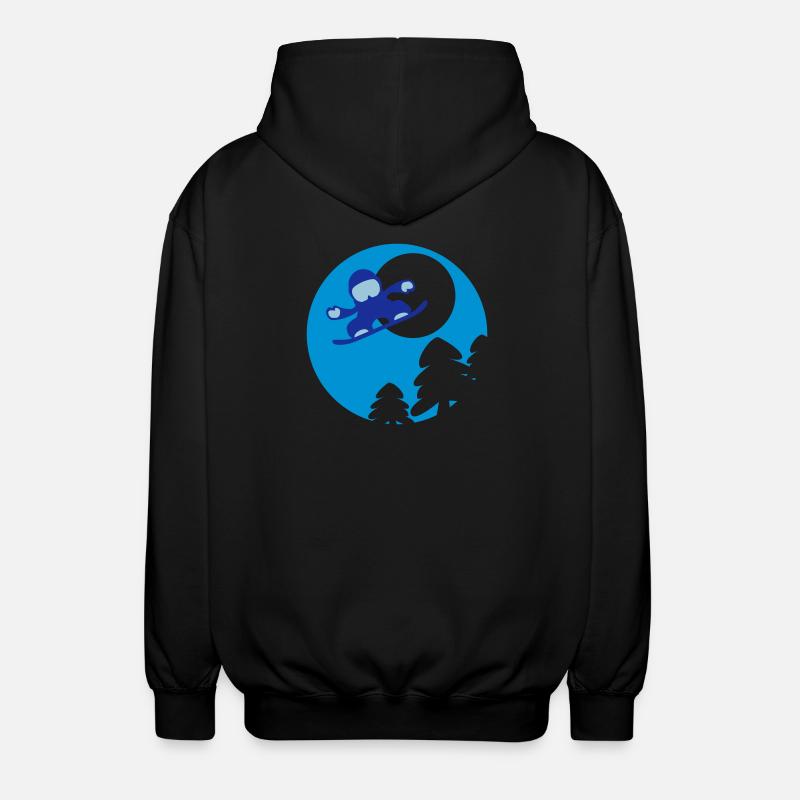 snowboader2 - Veste à capuche unisexe - noir