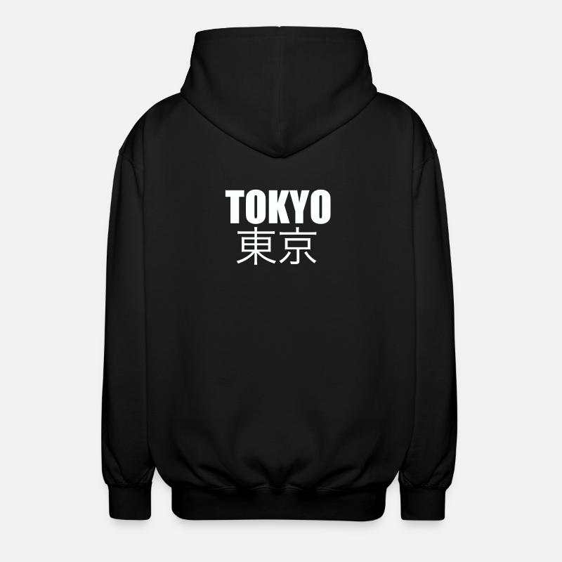 Tokio - Unisex Kapuzenjacke - Schwarz