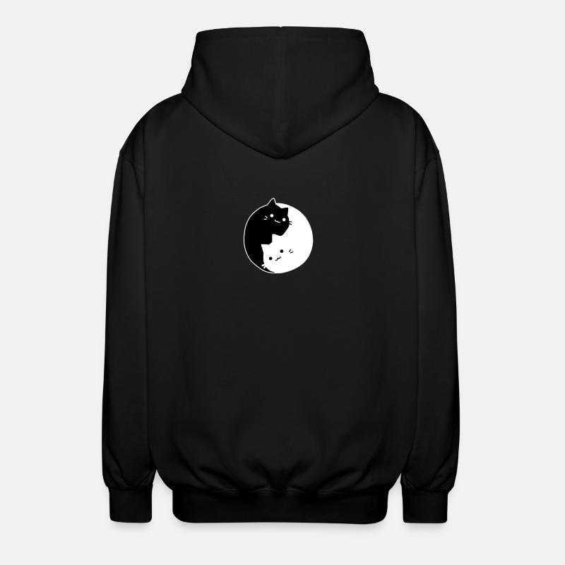Chat Karma - Veste à capuche unisexe - noir