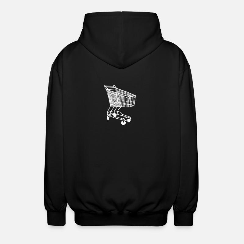 Einkaufswagen Style Geschenk - Unisex Kapuzenjacke - Schwarz