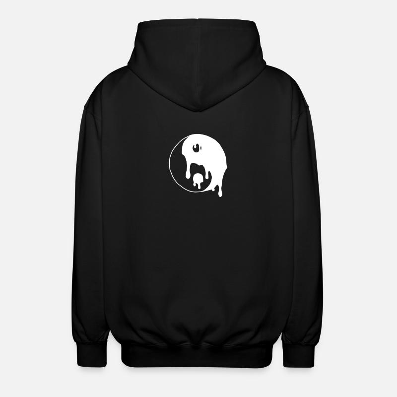 Yin Yang - Unisex Kapuzenjacke - Schwarz