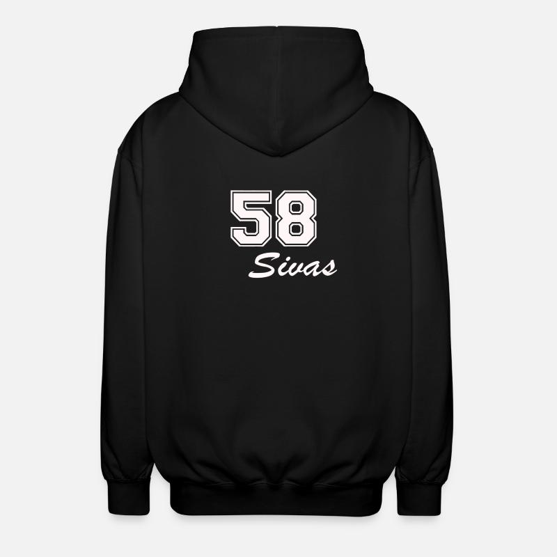 Sivas - Unisex Kapuzenjacke - Schwarz