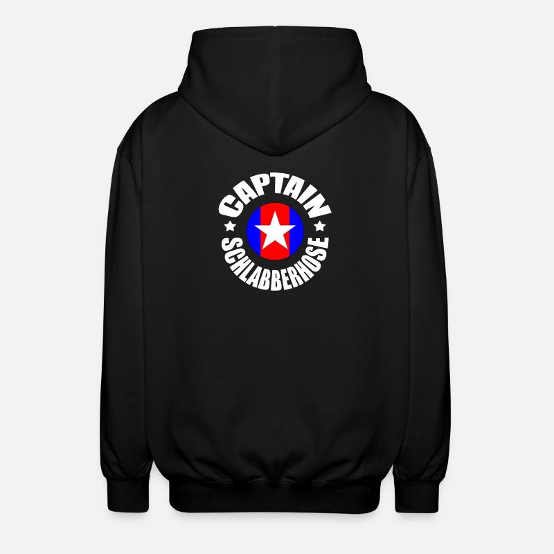 CAPTAIN SCHLABBERHOSE Geschenk - Unisex Kapuzenjacke - Schwarz