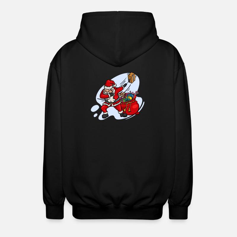 Doux Dab Dabbing Père Noël Noël - Veste à capuche unisexe - noir