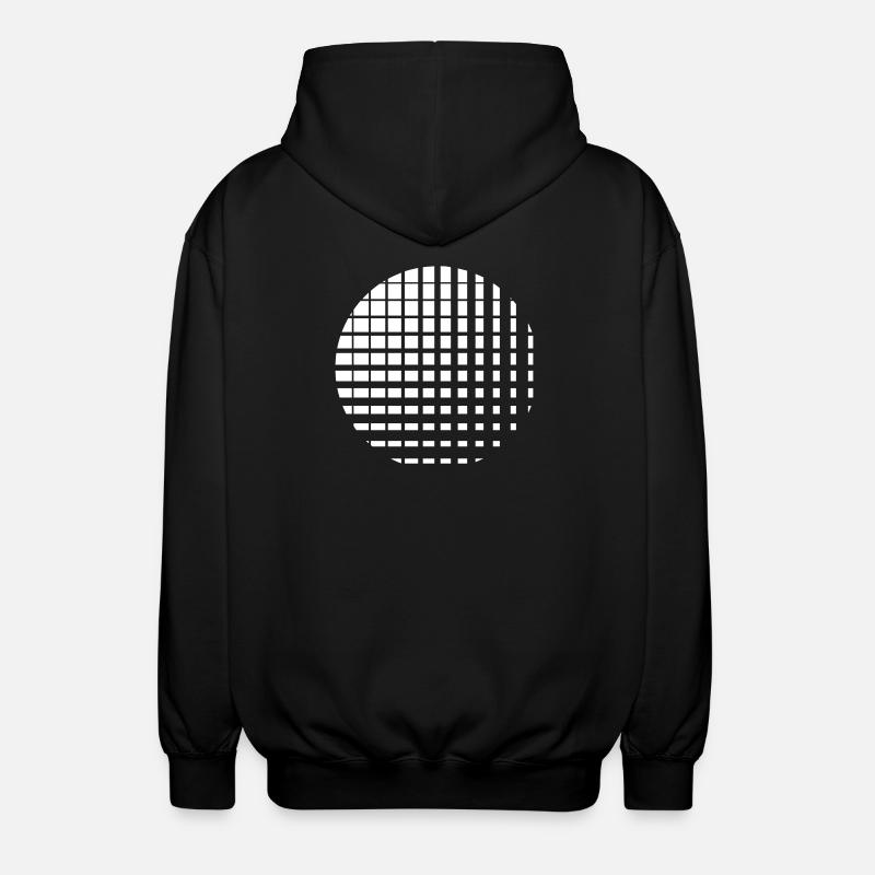 Cercle composé de plusieurs carrés - Veste à capuche unisexe - noir