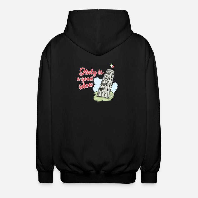 Italien - Unisex Kapuzenjacke - Schwarz