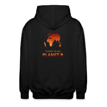 Klimaschutz Umwelt Planet Erde Klima Klimapolitik - Unisex Kapuzenjacke - Schwarz - Hinten - AI Model Male 185 light (185cm)