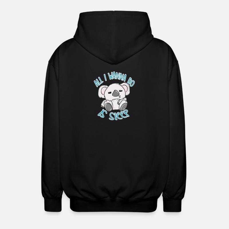 Koala - Unisex Kapuzenjacke - Schwarz