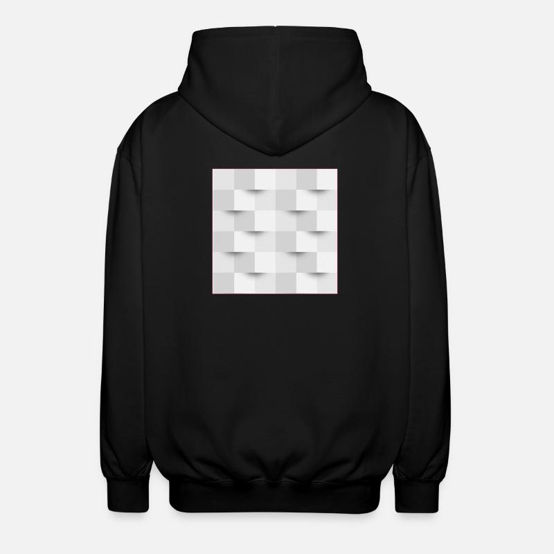 illusion d'optique - affiche - Veste à capuche unisexe - noir
