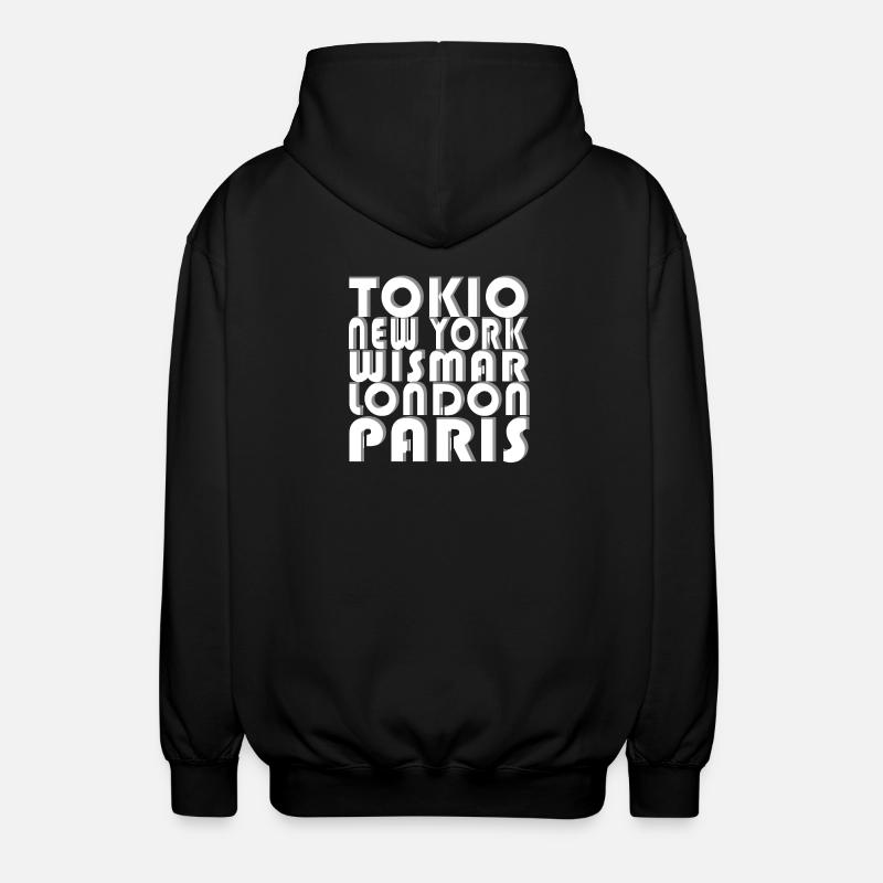 MÉTROPOLE DE WISMAR - Veste à capuche unisexe - noir