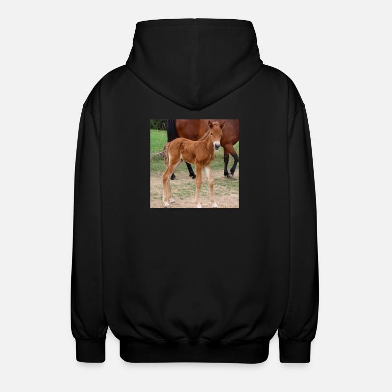 Affiche Cheval Cheval - Veste à capuche unisexe - noir