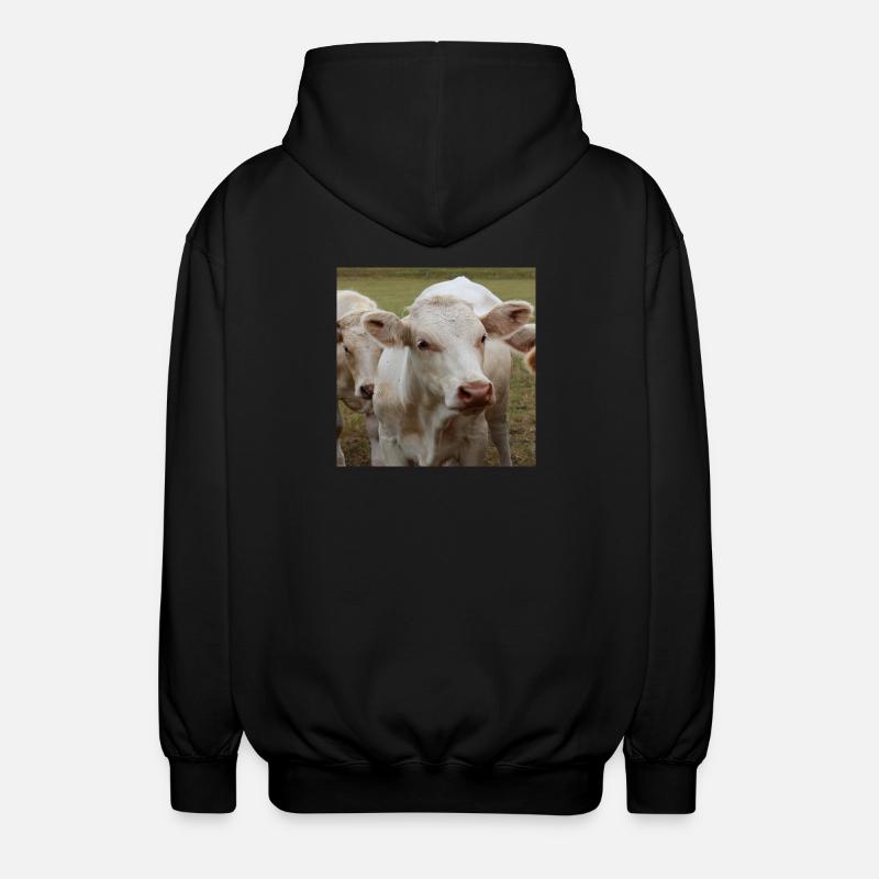 Affiche vache - Veste à capuche unisexe - noir