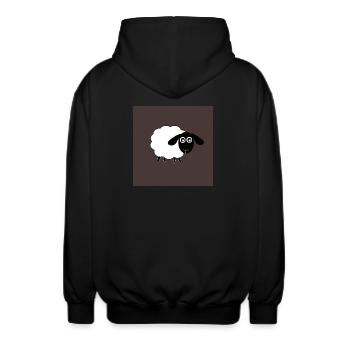 Mouton Mouton Agneau - Veste à capuche unisexe - noir - Dos - AI Model Male 185 light (185cm)