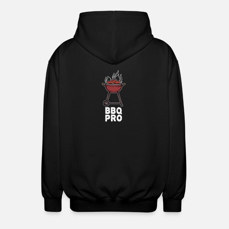 Barbecue BBQ Grilling Bratwurst GrillParty - Unisex Hooded Jacket - black
