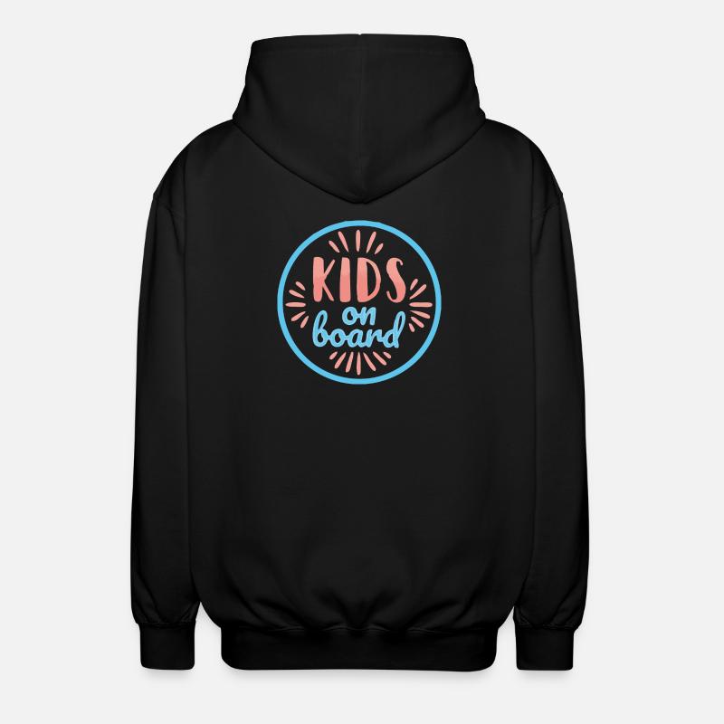 Bambini a bordo - Felpa unisex con cappuccio - nero