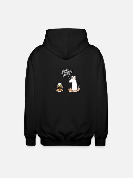 Richtig geiler Stoff - Unisex Kapuzenjacke - Schwarz