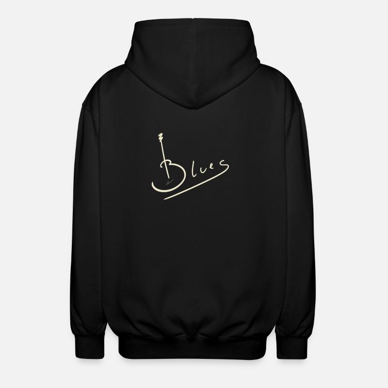 Blues-kitara - Unisex-hupparitakki - musta